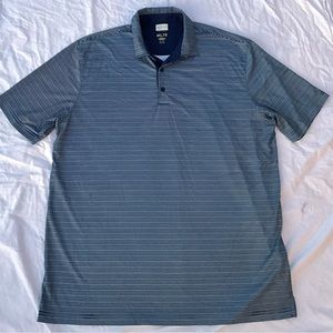 GREG NORMAN PLAY DRY Men XXL Performance Short Sleeve Golf Polo Shirt Blue 2XL